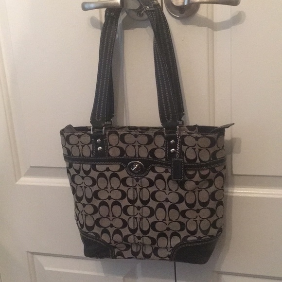 Coach Handbags - coach bag grey/black